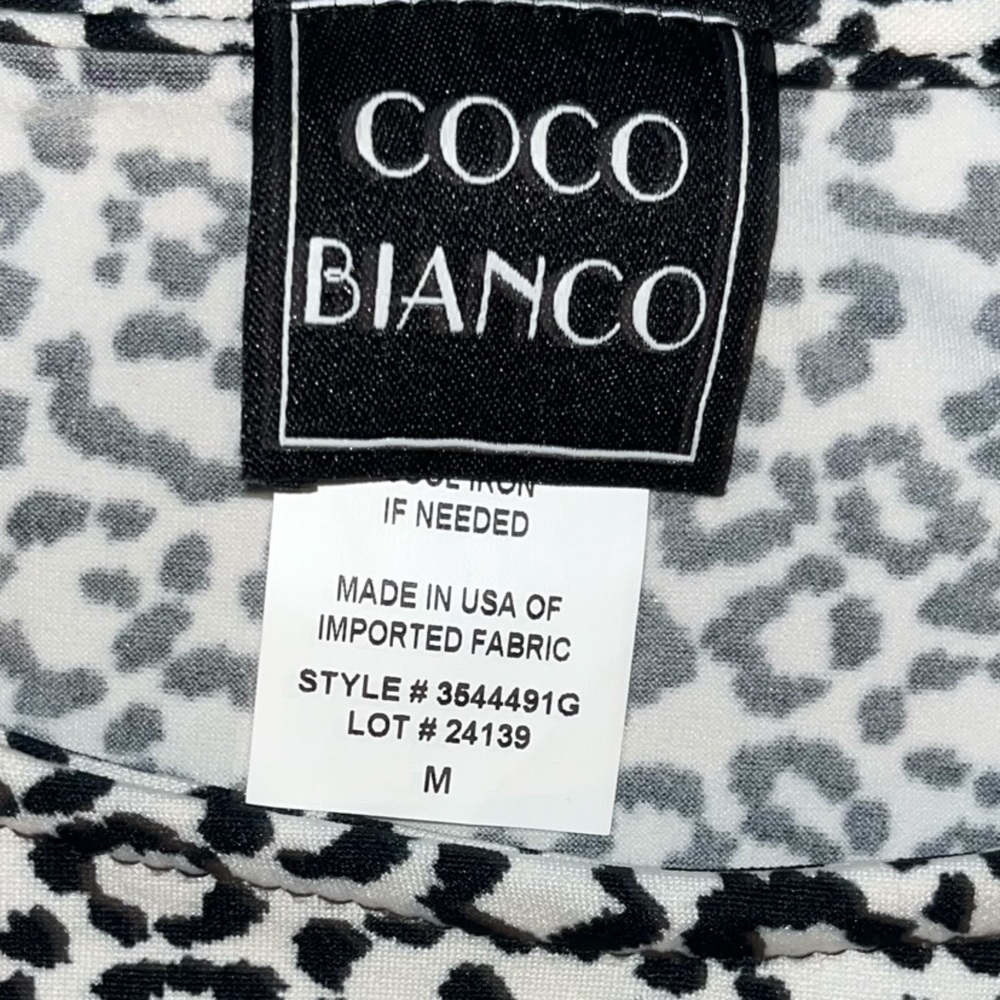 COCO BIANCO Animal, Print Bell, Sleeve, Top Size‎ M - Picture 9 of 13